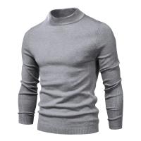 Suéter grueso de invierno de cuello alto para hombre, suéter informal de cuello alto de color sólido, cálido y ajustado, jersey de cuello alto para hombre - details 16