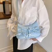 Bolso cruzado con lazo de estilo coreano, bolso de hombro plisado Y2k de Color sólido, bolso de compras con correa de cordón, bolso de Dumpling de Pu, Dairy - details 7