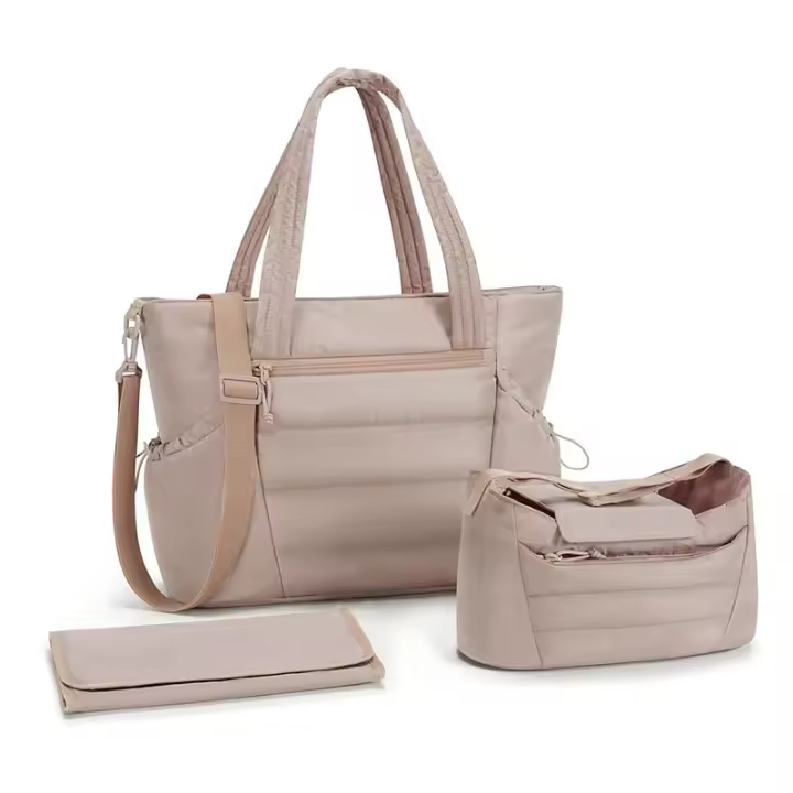 Bolsa de Pañales para Mamá de Gran Capacidad Bolsa de Colchón para Cochecito con Matriz de Cambio - 1