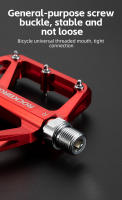 ROCKBROS-par de pedales reflectantes para bicicleta, accesorio de aleación de aluminio, antideslizantes, para montaña y carretera - details 6
