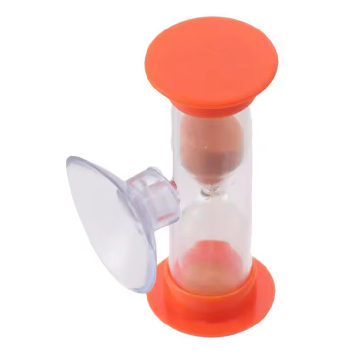 Cepillo de dientes de ducha para el hogar, reloj de arena con temporizador de arena de 3 minutos - 1