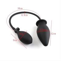 Embalaje privado SEX Masajeador de silicona extensible para hombres y mujeres, juguetes sexuales con enchufe Iatable, consolador Anal para patio trasero - details 3