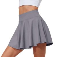 Faldas plisadas de tenis de cintura alta de Color sólido para mujer, falda corta deportiva de secado rápido con bolsillo interior para correr - details 16