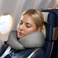 Almohada De Viaje De Espuma Viscoelástica Pura, Suave Y Transpirable, Funda Lavable A Máquina, Kit De Viaje En Avión, Almohada - details 3