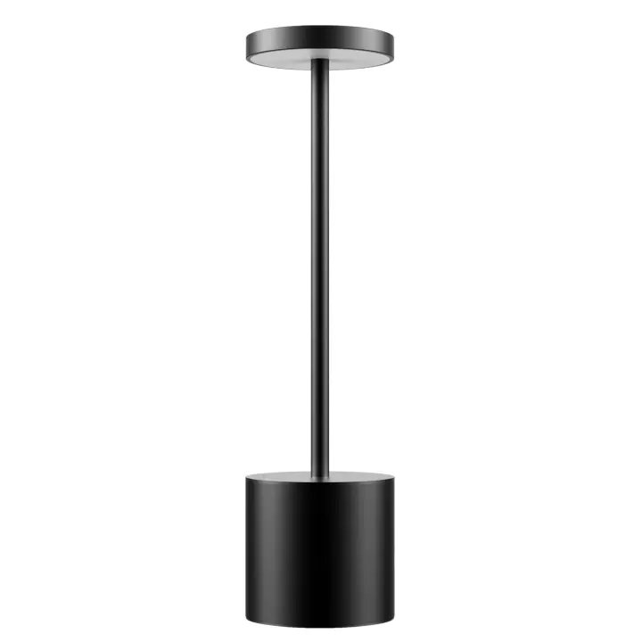 Lámpara de mesa LED recargable inalámbrica, 3 modos de color, regulable, para el comedor, el dormitorio - 1