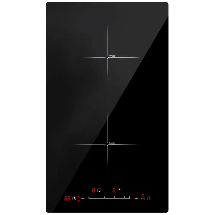 Estufa de inducción doble eléctrica Iseasy Autárquico, 3400W, 2 fuegos, 29 cm, montado, táctil, temporizador - 1