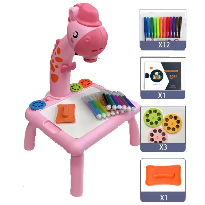 Proyector Led para niños, mesa de dibujo, juego de pintura de juguete, tablero educativo, herramientas de aprendizaje, juguetes de pintura para niños - 1