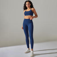 Hamidou-Conjunto de ropa deportiva de dos piezas para mujer, Leggings de cintura alta para gimnasio, Top corto, trajes deportivos de Fitness, ropa deportiva con lavado ácido - details 40