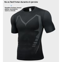 Leggings de deporte para hombre Pantalones de entrenamiento de baloncesto de verano Ropa de fitness elástica transpirable de manga corta - details 10
