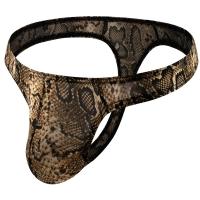 Hombre Tanga Sexy Bragas Ropa Interior Bikini G String T-back Lencería Pene Pouch Cuecas Calzoncillos de Leopardo Slips - details 0