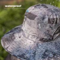 2 ventilador Solar sombrero para el sol con ventilador Solar impermeable transpirable ala ancha sombrero para el sol protección solar recarga USB sombrero de cubo para el sol Camping - details 10