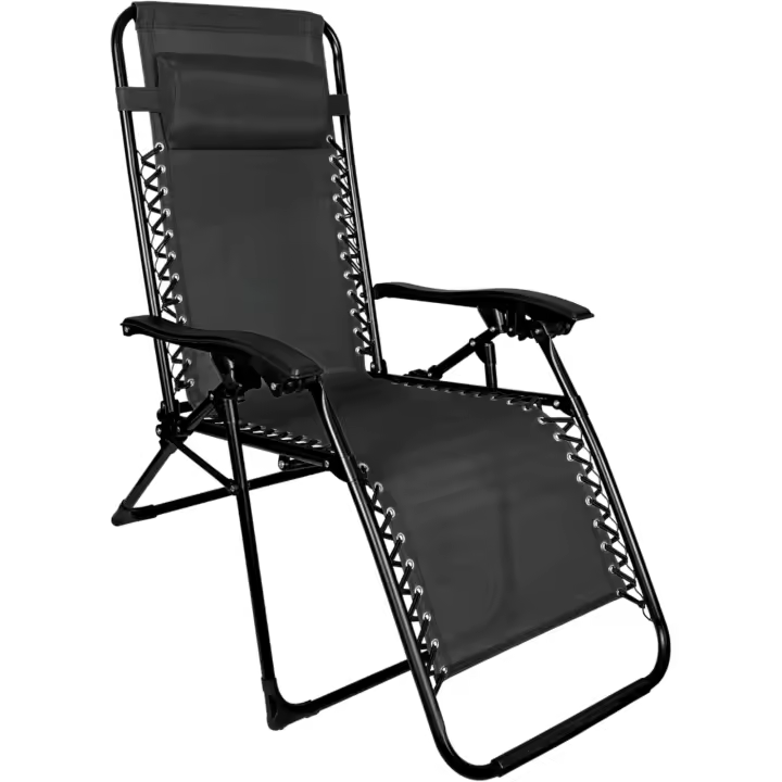 Silla de Ocio al Aire Libre Eléctrica Tumbona Reclinable y Plegable Sillón de Respaldar Alto y Reposapiés para Piscina, Camping y Jardín 65x90x110 cm - 1