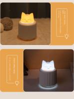 Nuevo humidificador de aire portátil 300ml USB humidificador de escritorio con luz LED de noche hogar forma de dibujos animados niños hisopo difusor - details 8