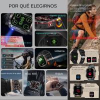 Reloj inteligente para hombre, pulsera deportiva táctica, resistente al agua, con linterna LED y brújula - details 0