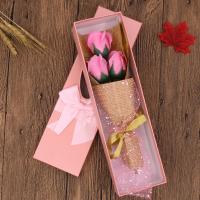 Bonito ramo de rosas romántico, regalo hecho a mano, caja de regalo de flores para Festival, elegante ramo de lazo, decoración de aniversario - details 16