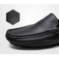 Mocasines Transpirables De Cuero Genuino, Mocasines Informales, Zapatos De Cuero Para Hombre, Calzado Plano Formal Italiano Para Conducir - details 4