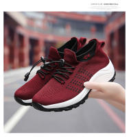 Zapatos para caminar de marca para mujer, zapatillas de deporte con calcetines de punto transpirables, zapatos cómodos para lactancia, zapatos deportivos con plataforma informales - details 28