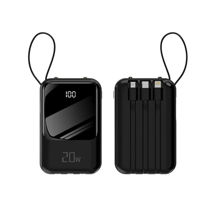 Cable digital Mini Gran capacidad Regalo Impreso Portátil Móvil Energía 20000mAh - 1