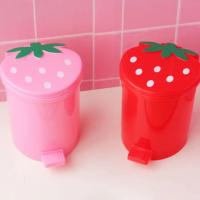 Mini contenedor de basura de sellado con tapa, cubo de basura decorativo Pop-Up de fresa, 1 pieza - details 0