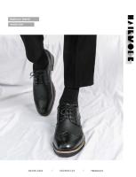 Zapatos Oxford hechos a mano para hombre Zapatos de vestir de cuero gris para hombre Zapatos formales de negocios clásicos para hombres - details 8