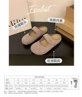 Baotou medias zapatillas ropa exterior de mujer, nuevas zapatillas perezosas de mujer de suela gruesa de primavera y verano. - details 3