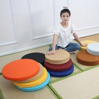 Cojín redondo de cuero de estilo japonés Simple, cojín suave lavable para suelo, cojín tapizado impermeable para meditación, sala de estar - details 4