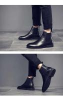 Botas cortas clásicas Retro de cuero de ante de vaca auténtico estilo británico para hombre, zapatos casuales de alta calidad - details 7