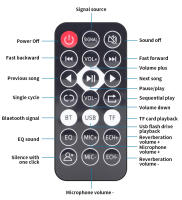 Receptor inalámbrico NFC, conexión Coaxial, compatible con Karaoke, TF, u-disk, Play para TV, auriculares, adaptador Bluetooth 5,3 con Control remoto - details 14