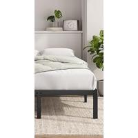 Cama Elias 90 x 190 cm - 36 cm de Altura con Almacenamiento Debajo de la Cama - Estructura de Plataforma de Metal - Negro - details 7