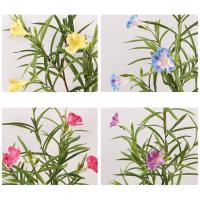 Ramas artificiales de gloria de la mañana de 100cm, elegantes y hermosas flores de Oleander de simulación, flor falsa hecha a mano de tacto Real - details 8