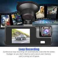 Cámara de salpicadero de coche 1080P, 3 CANALES, delantera, trasera e interior, con WiFi, DVR, grabadora de conducción, grabación en bucle, Monitor de estacionamiento 24H, Sensor G - details 3