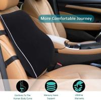 Cojín de Resalto Elástico Viscoelástico Soporte de Espalda para Conductor de Coche y Oficina - details 8