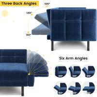 Sofá Cama de Terciopelo Versátil y Comodable para Sala de Estar, Dormitorio y Gabinete - details 14