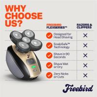 FlexSeries Ultimate Afeitadora Eléctrica Inalámbrica Recargable Impermeable para Cabezas Calvos y con Piel Accesorios de Electrónica - details 6