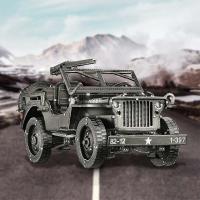 Piececool-Kits de construcción de modelos Willys MB SUV, rompecabezas de Metal 3D, Juguetes DIY, Jiasaw para adolescentes, regalo de cumpleaños, 221 Uds. - details 2