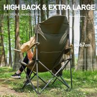 Silla Camping 150kg Alta Silla Plegable Camping Acolchada Resistente Sillas Jardin Respaldo Silla Playa Plegable Alto con Bolsillo y Portavasos Sillas Terraza Exterior Silla Director - details 21