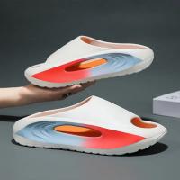 Pisando zapatillas de mierda tendencia de desgaste de verano de los hombres pintura EVA deportes al aire libre fondo suave playa zapatillas de coco de los hombres - details 11