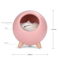 Luz LED de noche creativa para mascotas, lámpara de decoración de mesa recargable por USB para dormitorio, regalos para niños, Pequeño gato - details 16