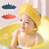 Gorro de ducha con forma de corona para niños, gorro de baño para evitar que el agua entre en la oreja, gorro de champú, protector para lavar el cabello - details 0