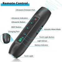 para perros y gatos, dispositivo de entrenamiento antiladridos, entrenador LED ultrasónico con repelente de linterna - details 0