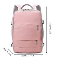 Mochila de viaje informal para mujer, mochila informal antirrobo impermeable de gran capacidad con correa para equipaje, mochila para ordenador portátil para mujer - details 1