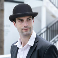 Halloween Men Women Magician Hats Cap Gentleman Jazz Hat Top Hat Black Red Party Bowler Hat - details 5