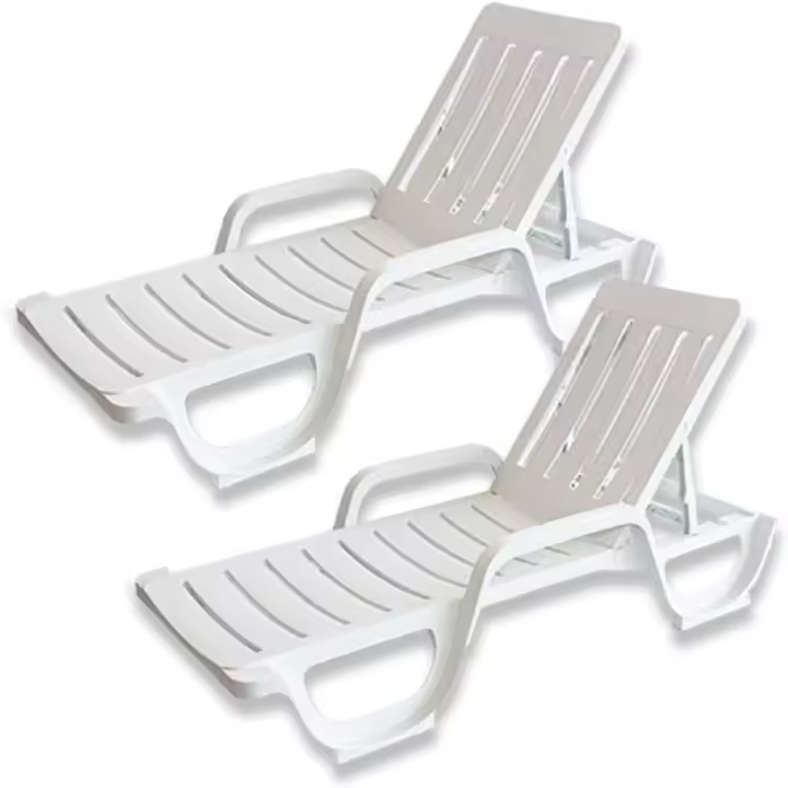 Hamaca Molo Malibú Reclinable Pack de 2 Tumbonas Plegables Reposabrazos Reclinables en 4 Posiciones - 1