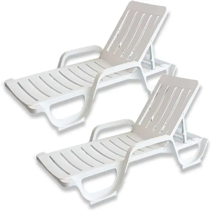 Hamaca Molo Malibú Reclinable Pack de 2 Tumbonas Plegables Reposabrazos Reclinables en 4 Posiciones - 1