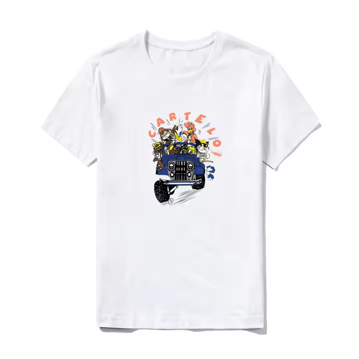 Camiseta Gráfica de Algodón Unisex Suave, Transpirable, Duradera Corte Clásico para Uso Diario - 1