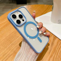 Funda de Carga Inalámbrica Magsafe de Lujo para iPhone A Prueba de Golpes, Cubierta Magnética Transparente - details 14