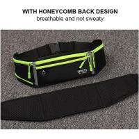 Cinturón para correr con soporte para teléfono, riñón estable, impermeable, para botella de agua, auriculares, grande - details 2