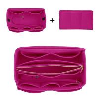 HHYUKIMI-organizador de maquillaje, bolsa con inserción de fieltro para bolso, bolso interior de viaje, cosmético portátil, apto para varias marcas de bolsos - details 7