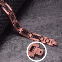 Pulsera de Cobre Puro para Hombres Ancha de 12mm Fibra de Carbono Negra Terapia Magnética - details 3
