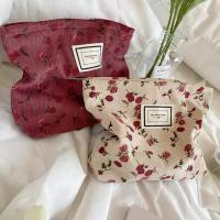 Bolsa de Maquillaje Retro Leopardo de Pana Bolsa de Almacenamiento y Limpieza de Labiales para Mujeres - details 5